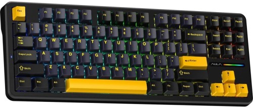 Klawiatura gasket F87 Thunder Black GrayWood switch RGB AULA