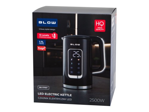 Czajnik czarny z wyświetlaczem 2500W BK-17PBT BLOW WI-FI TUYA
