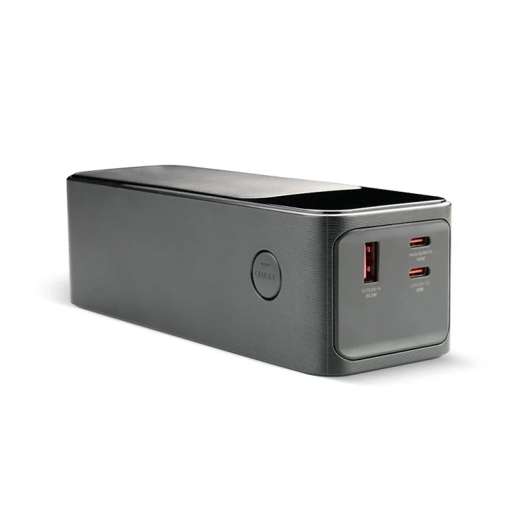 EVERACTIVE POWERBANK 27 000MAH, 1X USB, 2X USB-C, 162,5W, QC4+, WBUDOWANA LATARKA, WYŚWIETLACZ LCD, CZARNY EB-27Q