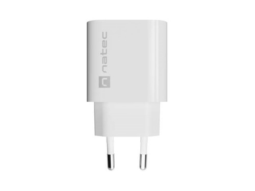 NATEC ŁADOWARKA SIECIOWA RIBERA 1X USB-A 18W BIAŁA