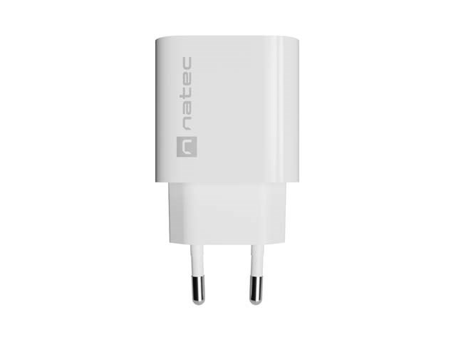 NATEC ŁADOWARKA SIECIOWA RIBERA 1X USB-C 20W BIAŁA