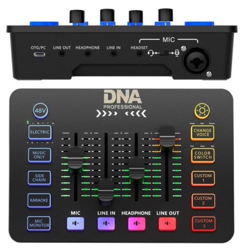 DNA Professional SC ONE - 2-kanałowy mikser analogowy z wbudowanymi efektami dźwiękowymi