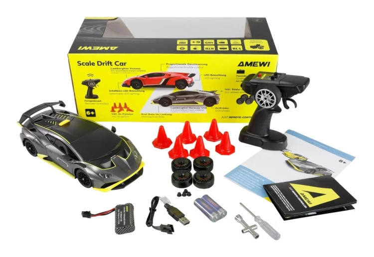 Licencja Amewi RC Drift Lamborghini Huracan antracyt