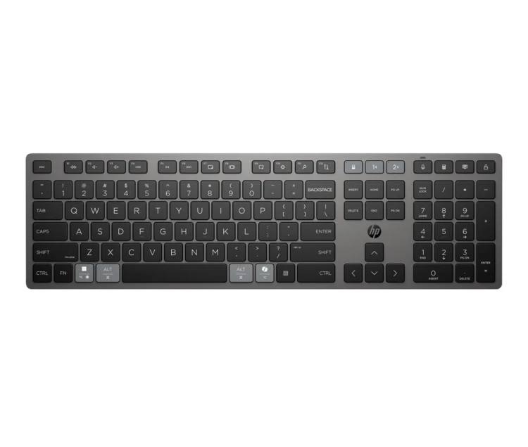 Klawiatura HP 720 Multi-Device Rechargeable Wireless Keyboard Nightfall Black bezprzewodowa czarna 9T5B1AA