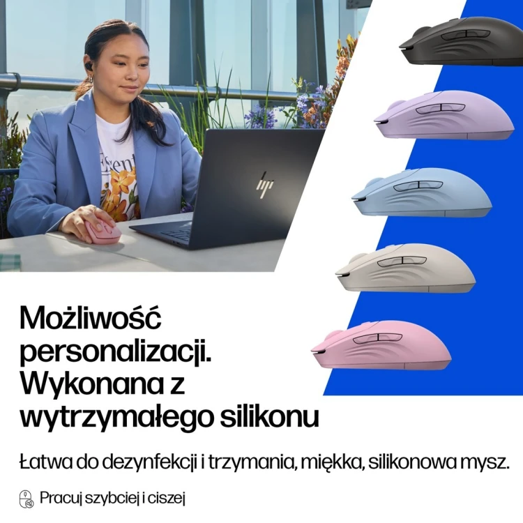 Mysz HP 400 Quiet Maple Wireless Mouse bezprzewodowa beżowa AZ7B6AA