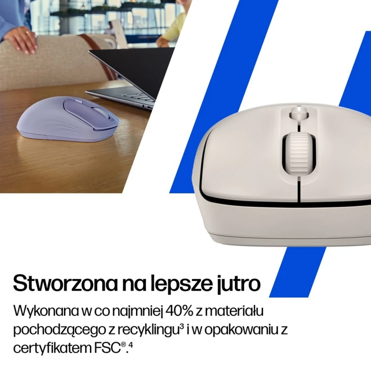 Mysz HP 400 Quiet Maple Wireless Mouse bezprzewodowa beżowa AZ7B6AA