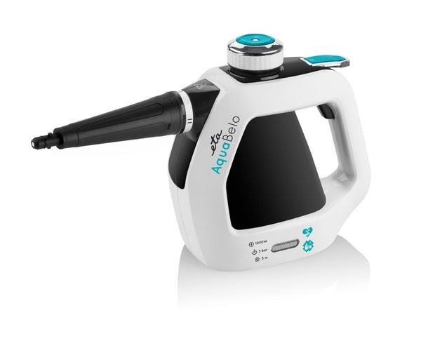 Eta 1264 90000 Przenośna myjka parowa 0,22 l 1000 W Czarny, Biały