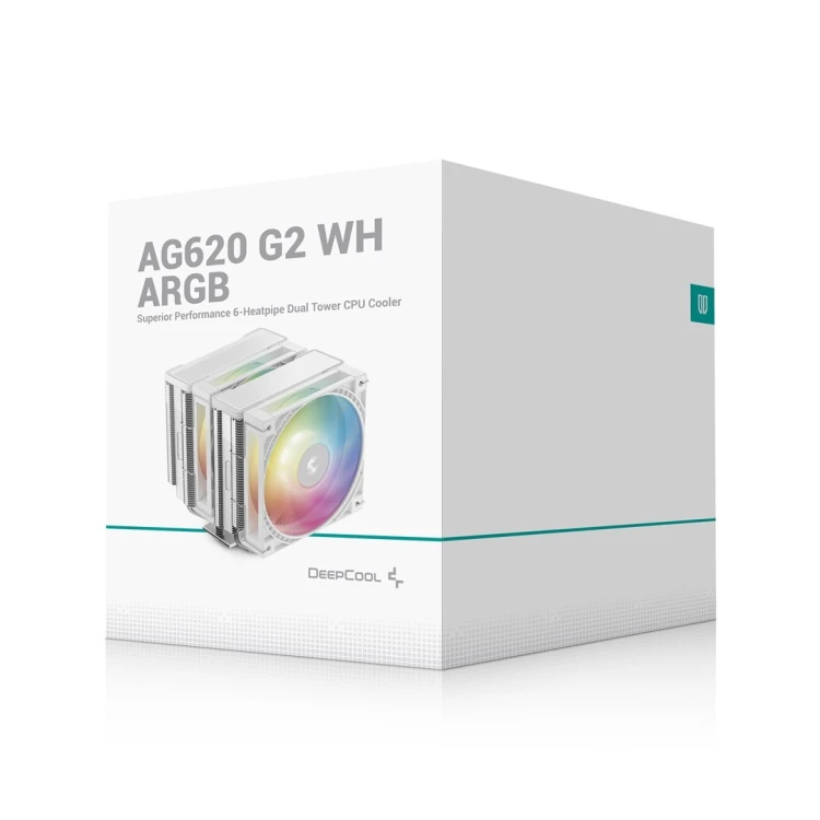 DeepCool AG620 G2 WH ARGB Procesor Chłodnica powietrza 12 cm Biały 1 szt.