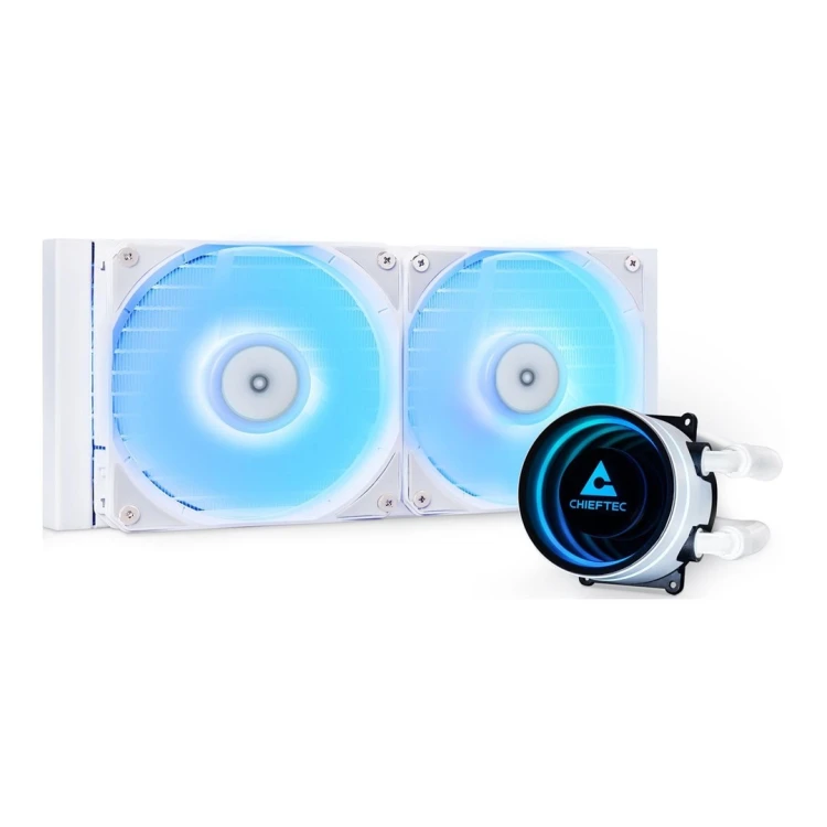 Chieftec ICEBERG 240-RGB-W Obudowa komputera Chłodnica cieczy all-in-one 12 cm Biały