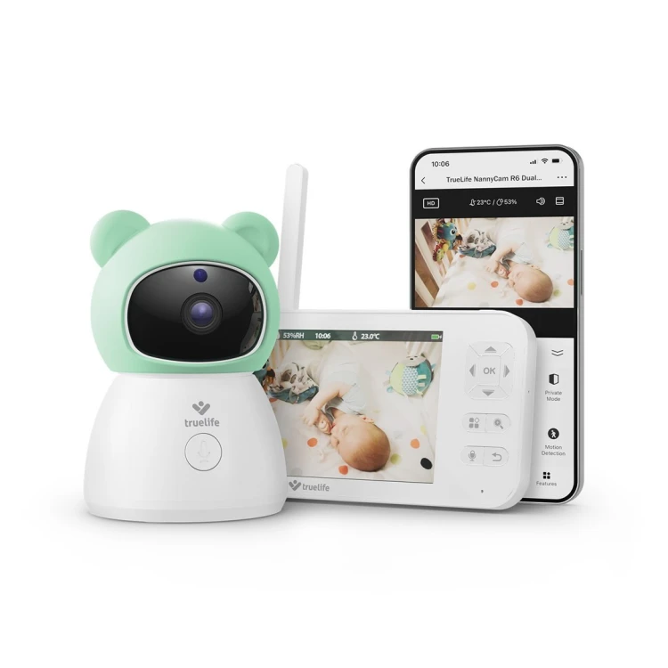 Niania elektroniczna TrueLife NannyCam R6 Dual smart
