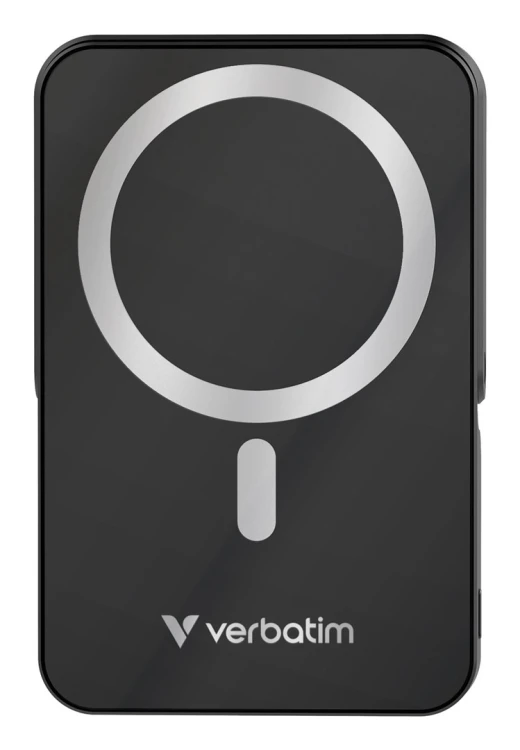 Verbatim Charge 'n' Go Magnetic Wireless Litowo-polimerowy (LiPo) 10000 mAh Bezprzewodowe ładowanie Czarny
