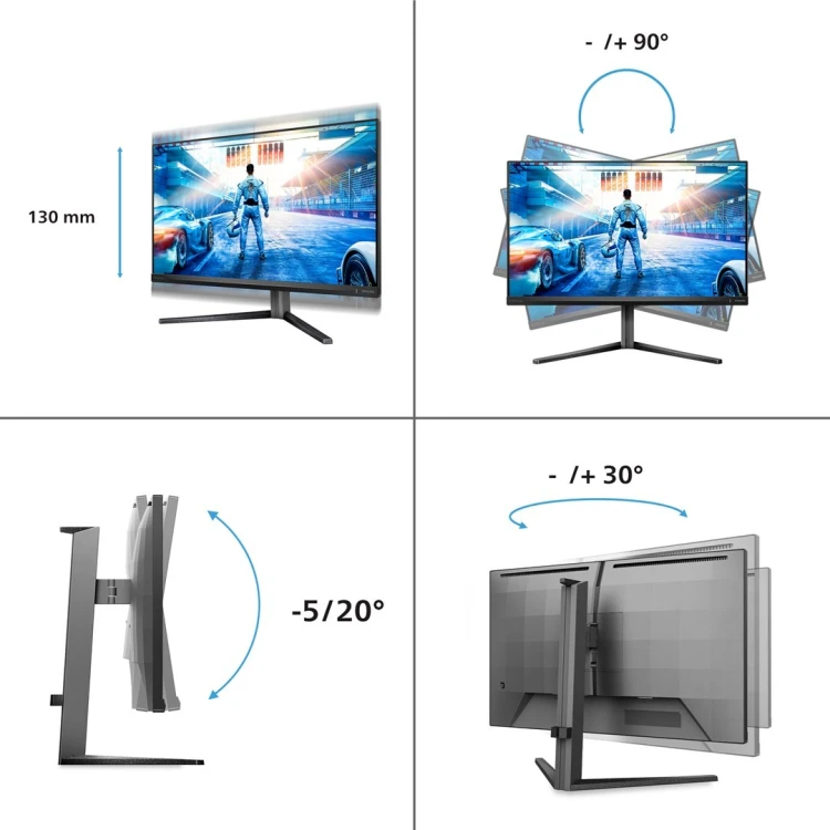 Philips Evnia 5000 27M2N5500/00 monitor komputerowy 68,6 cm (27") 2560 x 1440 px Quad HD LCD Czarny