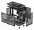 DeepCool CH260 WOOD Micro Tower Czarny, Drewno