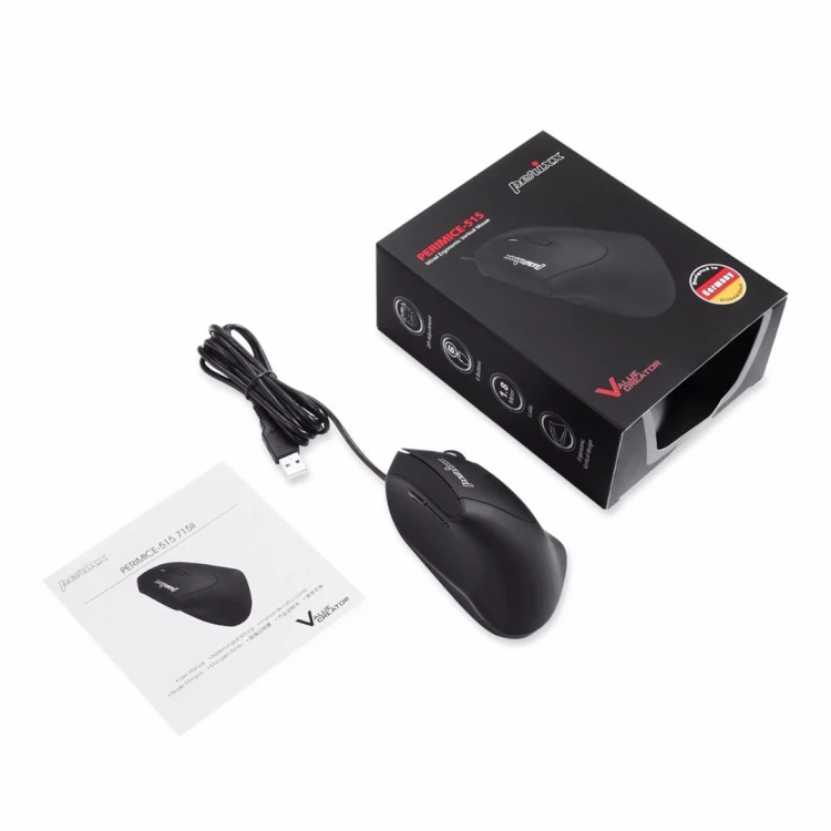 Perixx PERIMICE-515 II myszka Biuro Po prawej stronie USB Typu-A Optyczny 1600 DPI