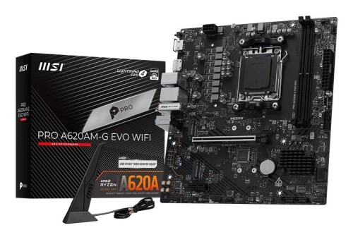 MSI Pro A620AM-G EVO WIFI AMD A620A Gniazdo AM5 micro ATX