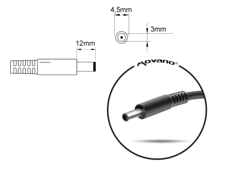 ładowarka / zasilacz mitsu 19.5v 4.62a (4.5x3.0 pin) - dell 90W