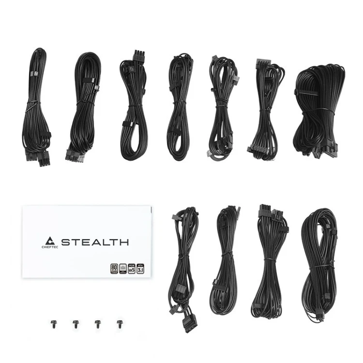 Chieftec Stealth 1200W Vega M Series SPX-1200-FC 80+ Platin moduł zasilaczy 24-pin ATX ATX Czarny