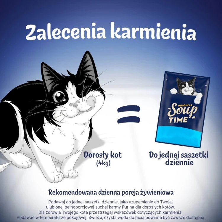 PURINA FELIX Soup ORIGINAL Rybne smaki 6x48g