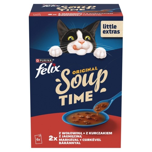 PURINA FELIX Soup ORIGINAL Wiejskie smaki 6x48g