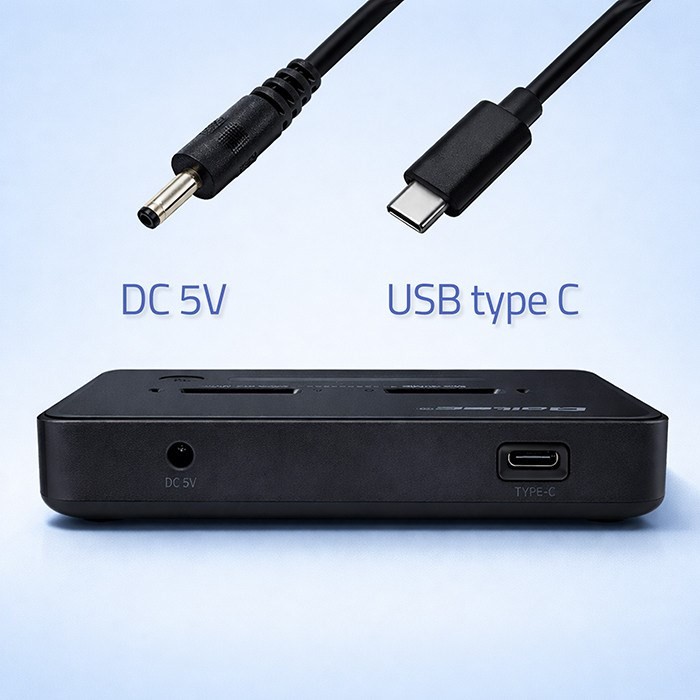 QOLTEC STACJA DOKUJĄCA SSD M.2 NVME | PCIE | USB-C | 20GB/S | DUAL 2X8TB | KLONOWANIE OFFLINE