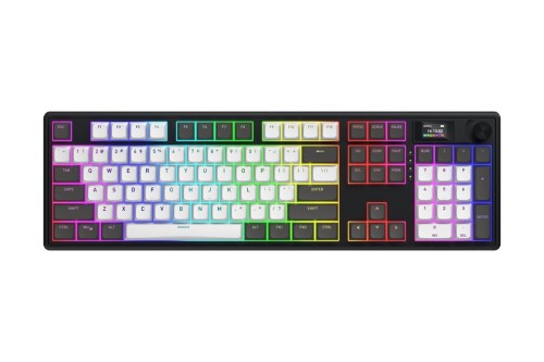 HATOR Skyfall Pro Wireless 100 klawiatura Gaming USB + RF Wireless + Bluetooth QWERTY US English Czarny, Szary
