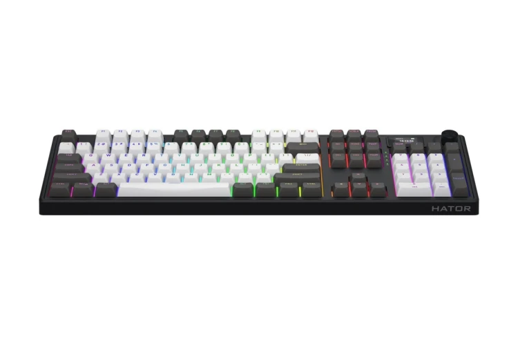 HATOR Skyfall Pro Wireless 100 klawiatura Gaming USB + RF Wireless + Bluetooth QWERTY US English Czarny, Szary