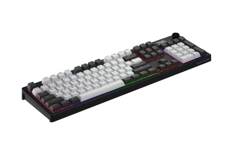 HATOR Skyfall Pro Wireless 100 klawiatura Gaming USB + RF Wireless + Bluetooth QWERTY US English Czarny, Szary