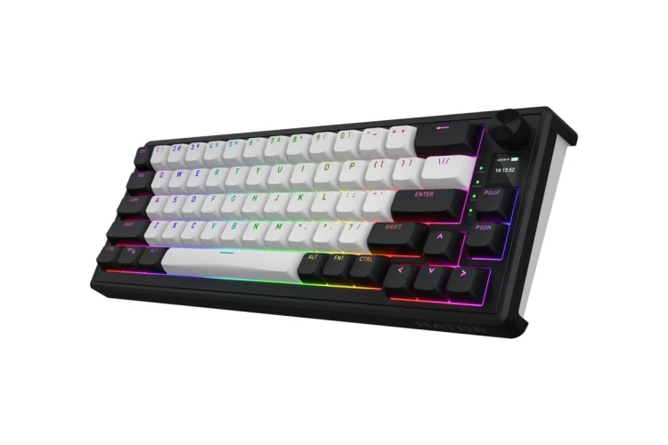 HATOR Skyfall 65 MAG ULTIMA 8K wireless klawiatura Gaming USB + RF Wireless + Bluetooth QWERTY US English Czarny, Biały