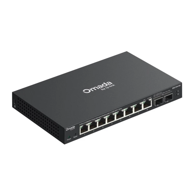 TP-Link ES210X-M2 przełącznik sieciowy Zarządzany 2.5G Ethernet (100/1000/2500) Montaż na biurku/ścianie Czarny