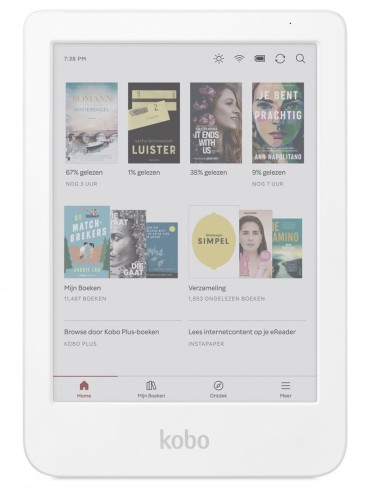 Czytnik e-booków Kobo Clara Colour dotykowy 16GB Wi-Fi Biały