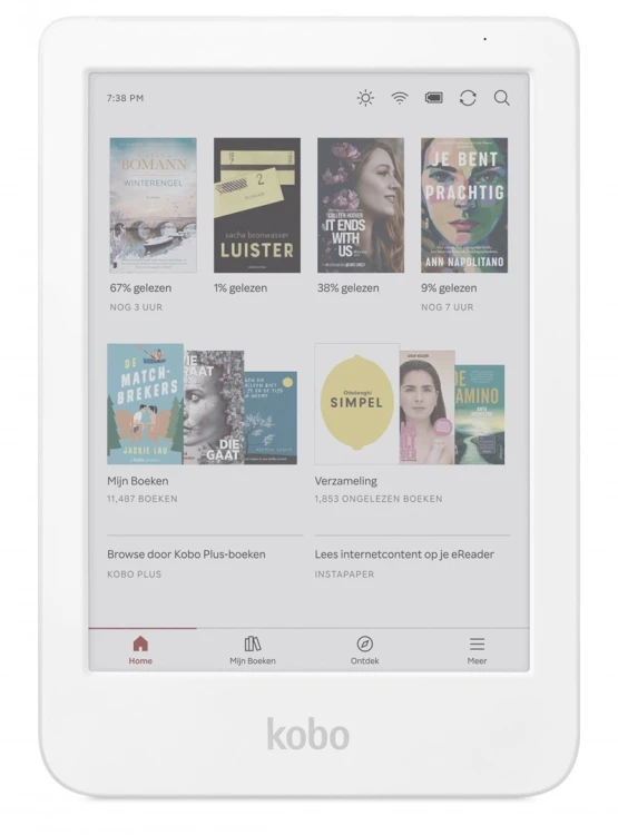 Czytnik e-booków Kobo Clara Colour dotykowy 16GB Wi-Fi Biały
