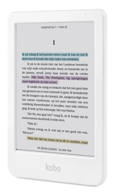 Czytnik e-booków Kobo Clara Colour dotykowy 16GB Wi-Fi Biały