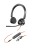 HP Poly Zestaw słuchawkowy stereo Poly Blackwire 3325 USB-C z certyfikatem Microsoft Teams + wtyczka 3,5 mm + przejściówka USB-C/A