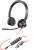 Poly Blackwire 3325 Stereo Microsoft Teams Certified USB-C Headset +3.5mm Plug +USB-C/A Adapter
