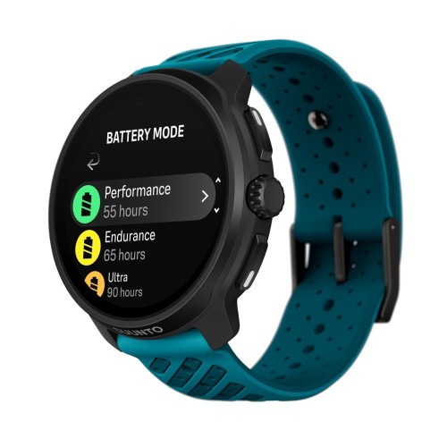 Suunto Race 2 Wave Blue 3,81 cm (1.5") AMOLED 49 mm Cyfrowy 466 x 466 px Ekran dotykowy Czarny GPS