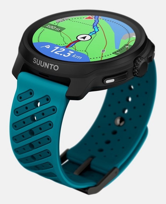 Suunto Race 2 Wave Blue 3,81 cm (1.5") AMOLED 49 mm Cyfrowy 466 x 466 px Ekran dotykowy Czarny GPS