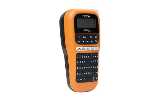 Brother PT-E110 drukarka etykiet Termotransferowy 180 x 180 DPI 20 mm/s HGe/TZe QWERTY