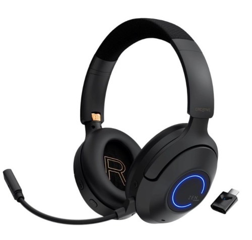 Creative Labs Zen Hybrid Pro Classic Zestaw słuchawkowy Bezprzewodowy Opaska na głowę Gaming USB Type-C Bluetooth Czarny