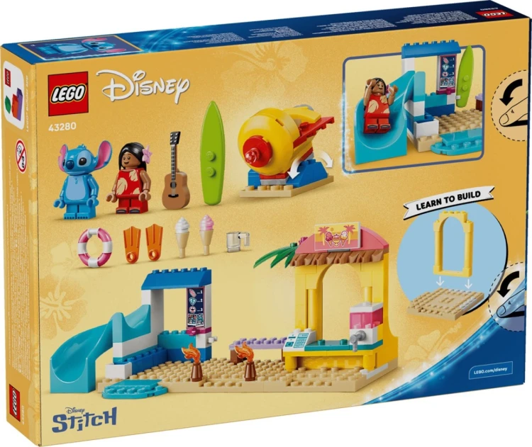LEGO Disney 43280 - Zabawa na plaży z Lilo i Stitchem