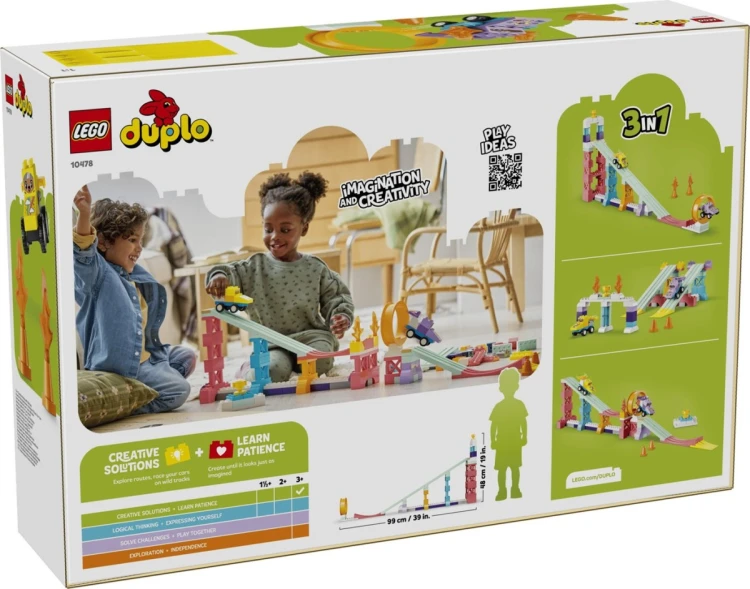 LEGO Duplo 10478 - Kreatywne rampy 3 w 1 z pojazdami