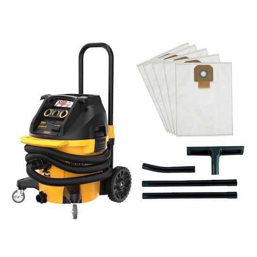 DeWALT DWV905MKIT-QS odkurzacz 38 l Cylinder próżniowy Suchy i Mokry 1400 W Worek na kurz