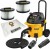DeWALT DWV905MKIT-QS odkurzacz 38 l Cylinder próżniowy Suchy i Mokry 1400 W Worek na kurz