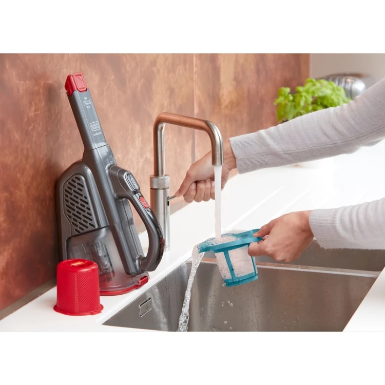 Black & Decker BHHV315J-QW odkurzacz przenośny Czarny, Czerwony Bez worka