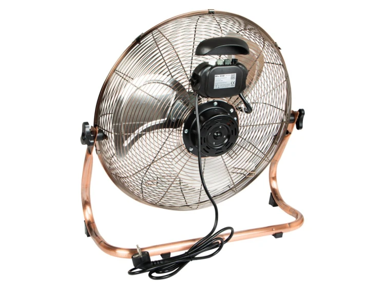 BLOW WENTYLATOR PODŁOGOWY 18"/45CM 200W CYRKULATOR MIEDZIANY ZŁOTY