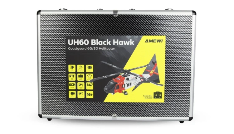 Amewi UH60 Black Hawk zdalnie sterowany model Helikopter Silnik elektryczny 1:47