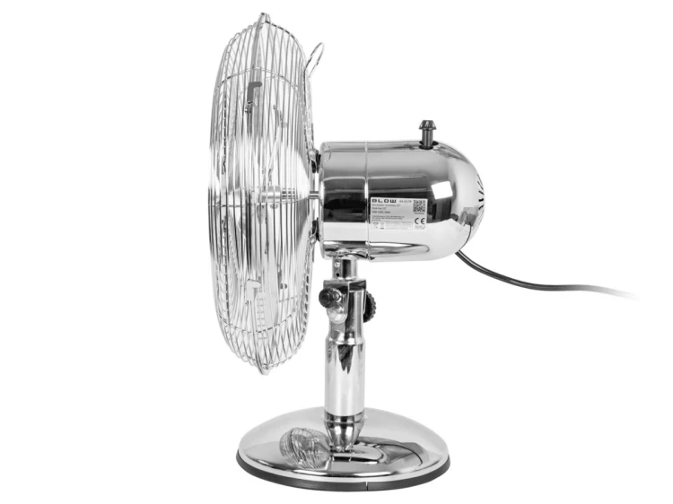 BLOW WENTYLATOR STOŁOWY 30CM SREBRNY METALOWY