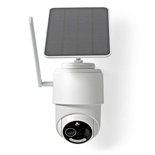 Kamera zewnętrzna Nedis Smartlife 4G, IP65 czujnik ruchu, night vision, biały