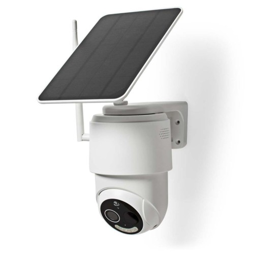 Kamera zewnętrzna Nedis Smartlife 4G, IP65 czujnik ruchu, night vision, biały