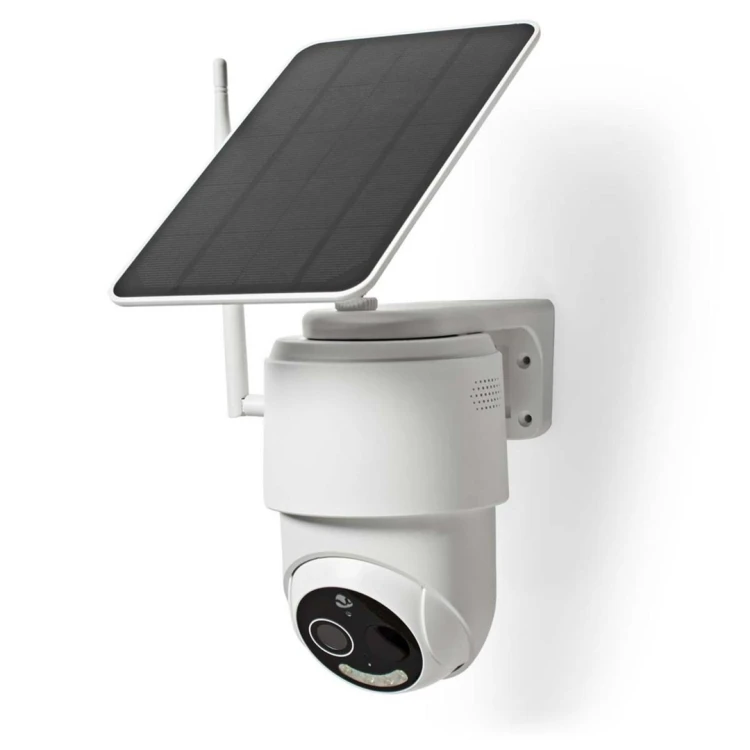 Kamera zewnętrzna Nedis Smartlife 4G, IP65 czujnik ruchu, night vision, biały