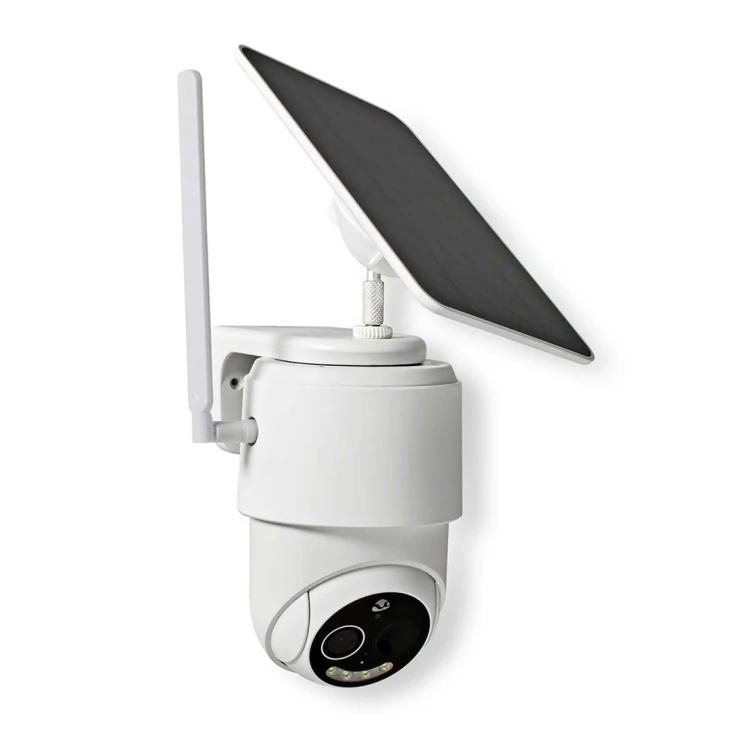 Kamera zewnętrzna Nedis Smartlife 4G, IP65 czujnik ruchu, night vision, biały